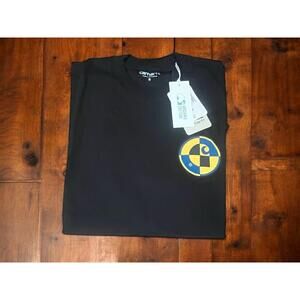 RARE Carhartt Work In Progress Test Tee Short Sleeve In Black Mens SZ S